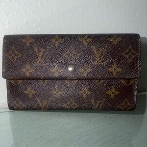 💯 Louis Vuitton Monogram Continental Wallet - Brown/Gold